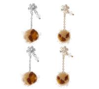 4 Pièces Boules Duveteuses à Ongles en Zircon et Alliage | Décorations Délicates, Usage DIY pour Ongles Naturels ou Gel, Style Chic pour Fêtes et Photos