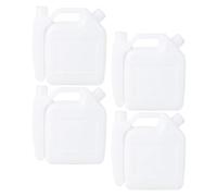 4 Pièces Bouteille Mélangeuse pour Boissons 1, 5 L en PP | Usage Extérieur, Grosse Capacité Stable, Blanc, Récipient Mélangeur à Boissons, Flacon 1, 5 L