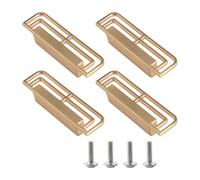 4 Pièces Bouton D'armoire En Métal Armoire Tire Simple Tiroir Carré Meubles Poignée Décorative Poignées De Quincaillerie Et Pour Commodes Modernes