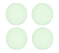 4 Pièces Bouton de Sonnette en Silicone Rond, Lumineux, avec Vis | Remplacement Rapide pour Bouton Cassé, Montage Encastré, Entrée de Maison, Interphone de Portail