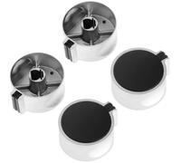 4 Pièces Bouton pour Réchaud à Gaz, 6 mm Bouton de Cuisiniere Gaz, Bouton Plancha Gaz, Boutons de Commande Universels en Métal, pour le Gaz, le Four et la Plaque de Cuisson
