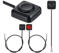 4 Pièces Bouton Poussoir Momentané Interrupteur Marche/Arrêt en Plastique Noir 12 V 24 V en Mini Interrupteur à Bouton