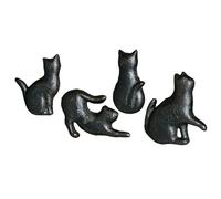 4 pièces boutons d ' armoire en forme de chats poignée décorative de meubles poignées de garde-robe en fer bouton de tiroir poignées de quincaillerie de meubles et pour commodes uniques