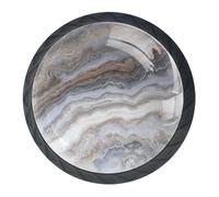 4 pièces Boutons de tiroir gris en marbre frisé Poignées d'armoire rondes en forme de champignon pour porte de meuble de placard, de garde-robe, de chambre, de salle de bain