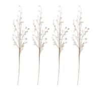 4 Pièces Branches Décoratives de Noël en Acrylique Perles, 14 | Décor Élégant, Réutilisable et Facile à Nettoyer, pour Ambiances Festives, Vitrines et Événements