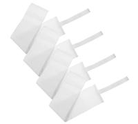 4 Pièces Brassard Capitaine Blanc en Nylon, Ajustable, Léger | Design Vierge, Surface Lisse, pour Équipes Scolaires et Capitaines, Porté au Bras, Usage Hockey
