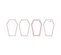 4 Pièces Bricolage Secouer Acrylique Vierge Fabrication À La Main Brique Matériaux Ensemble Matériel