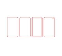 4 Pièces Bricolage Secouer Acrylique Vierge Fabrication À La Main Brique Matériaux Ensemble Matériel