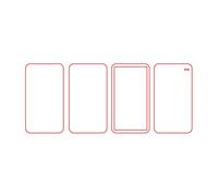 4 Pièces Bricolage Secouer Acrylique Vierge Fabrication À La Main Brique Matériaux Ensemble Matériel