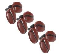 4 Pièces Broche Grain de Café Japonaise Mignonne en Alliage | Finition Polie, Usage Quotidien, Accessoire Polyvalent, Forme de Grain, Style Inspiré du Japon