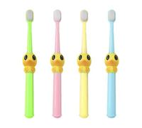4 Pièces Brosse à Dents à Poils Doux, Design Cartoon, de Lait | PP Souple, Nettoyage Oral Délicat, Adaptée aux Filles et Garçons Préscolaires, pour Apprendre le Brossage à Maison
