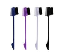 4 Pièces Brosse à Sourcils Double Usage pour Femmes, Abs Nylon | Peigne de Maquillage, Poignée Lisse, Usage Maison ou Boutique, pour Créer une Forme Délicate Couleur Aléatoire