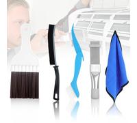 4 Pièces Brosse de Nettoyage de Climatiseur, Peigne d'Aileron de Condensateur de Climatiseur Outil de Nettoyage des Ailettes de Radiateur en Acier Inoxydable pour Le Nettoyage Bobines De Réfrigérateur