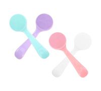 4 Pièces Brosse Nettoyante Visage Exfoliante Douce, en Silicone, Quatre | Poils Souples à Texture Ondulée Fine, Séparation Hygiénique des Teintes, Alternative Pratique à Brosse Démaquillante