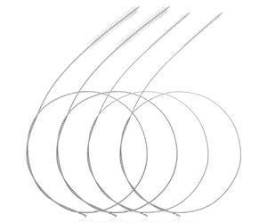 4 Pièces Brosse Tubulaire, Ecouvillon Nettoyage Multifonctions de 100 cm, Brosse de Nettoyage Extra Longue, Brosse à Tube pour Pailles, Théières, Tuyaux, Bouteilles, Drains de Réfrigérateur