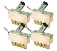4 Pièces Brosses À Joints Avec Poils Métalliques, Brosse De Nettoyage Pour Joints, Brosses À Joints De Mauvaises Herbes Brosse De Mauvaises Herbes Brosse En Acier Pour Mousse Et Mauvaises Herbes