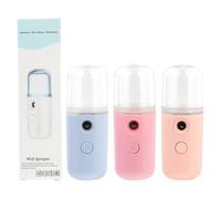 4 Pièces Brumisateur Facial Mini 30ml USB Rechargeable pour Visage | ABS et PC Résistants, Mist Nourrissant à Absorption Profonde, Usage Massage Facial Après Coup de Soleil