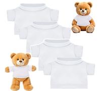 4 pièces Build a Bear Clothes Mini ours Vêtements Ours Poupées Vêtements Ours Vêtements Peluche Vêtements Ours Vêtements Ours 12-16 pouces Ours Faites vos propres poupées en peluche Ajustement parfait