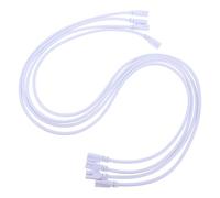 4 Pièces Câble de Connexion LED T5 T8 Double Extrémité 3 Broches | Raccords pour Tube Lumineux, Liaison sans Soudure, Remplacement du Câble D’origine, Boîte Lumineuse et Halogène