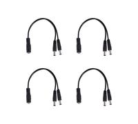 4 Pièces Cable de Repartition 1 Femelle Vers 2 Males pour Camera de Securite pour la Distribution de Puissance en Courant Continu 5.5 x 2.1mm