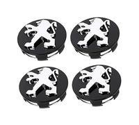 4 pièces Cache Cache-moyeux, pour Peugeot 407 607 RCZ 60mm Moyeu Capuchons Moyeu Centrale Logo Cache Roue Emblem Décorer, Protéger Accessoires