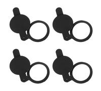 4 Pièces Cache de Regard en Cuivre Noir, Protection Anti-regard | Bloque la Vision, Vue Claire, Usage Maison et Hôtels, pour Portes et Fenêtres, Finition Cuivre Noir