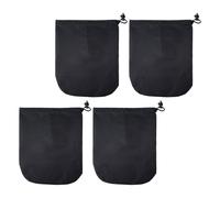 4 Pièces Cache de Rétroviseur Latéral 190t Oxford Noir | Protection Anti Neige, Bloque UV et Soleil, Installation Rapide, pour Miroir Extérieur en Ville
