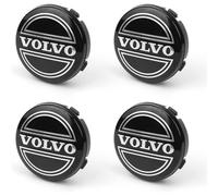 4 Pièces Cache Moyeu 64mm, Capuchon De Moyeu Volvo, Abs Enjoliveurs De Voiture En Avec Logo, Chapeau De Centre De Jante Enjoliveurs Pour Modèles Volvo