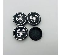 4 Pièces Cache Moyeu pour Abarth 500e Cabriolet 2023-, Roue Couvercles de Moyeu Enjoliveur de Voiture Voiture Enjoliveurs Centraux,O.D-60MM