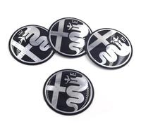 4 Pièces Cache moyeu pour Alfa Romeo 50mm, Centre de Jante Capuchons Cache Moyeu Centre de Roue, Enjoliveur de Voiture des Roue Accessoires