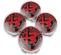 4 Pièces Cache Moyeu pour Alfa Romeo Stelvio 2017-2022 2023, Roue Couvercles de Moyeu Enjoliveur de Voiture Voiture Enjoliveurs Centraux,D-O.D-50MM