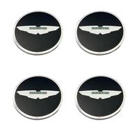 4 pièces Cache Moyeu pour Aston Martin Valkyrie, Enjoliveur Centre Roue pour Pneu Voiture, Étanche Capuchons de Moyeu, Accessoire Véhicules,Normal-Blackstyle