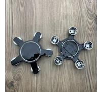 4 Pièces Cache-Moyeu pour Audi A4 A5 A6 A7 Q3 Q5 A3 S5 135 mm 0601165,Cache Moyeux,Cache de Roue Centrale,Auto Cache Moyeux Capuchons De Centre,Jante Centre D'emblème,Black