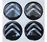 4 Pièces Cache Moyeu pour Citroen 60mm, Cache Moyeux Autocollant Cache de Roue Centrale Auto Capuchons de Centre Voiture Badge