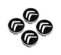 4 Pièces Cache Moyeu pour Citroen C3-XR I 2014-2018, Roue Couvercles de Moyeu Enjoliveur de Voiture Voiture Enjoliveurs Centraux,O.D-56MM-Bla-ck