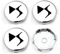 4 Pièces Cache Moyeu pour DS 7 Performance Line 2017-2024 2025 60mm, Capuchon Central Roue Enjoliveur Étanche Antirouille Badge Logo Bouchon Jante Poussière,B