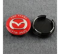 4 Pièces Cache moyeu pour Mazda 2 3 5 6 MX5 MX30 CX30 CX5 50 7 8 9 RX8 56 mm, Centre de Jante Capuchons Cache Moyeu Centre de Roue, Enjoliveur de Voiture des Roue Accessoires,B