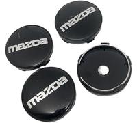 4 Pièces Cache Moyeu pour Mazda CX-5 2013-2016 2017-2025, Roue Couvercles de Moyeu Enjoliveur de Voiture Voiture Enjoliveurs Centraux,Bla-CK-O.D-60MM