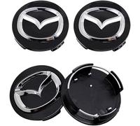4 Pièces Cache Moyeu pour Mazda CX-80 2024, Enjoliveur de Voiture Bouchon de Jante Imperméables Anti-poussière Antirouille Jante Centre Badge,65MM