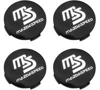 4 Pièces Cache Moyeu pour Mazda2 2011-2014, Roue Couvercles de Moyeu Enjoliveur de Voiture Voiture Enjoliveurs Centraux,Bla-CK-O.D-60MM