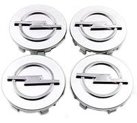 4 Pièces Cache Moyeu pour Opel Corsa E5-Door 2014-2019, Roue Couvercles De Moyeu Enjoliveur de Voiture Voiture Enjoliveurs Centraux,Silver-64MM