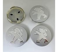 4 Pièces Cache moyeu pour Peugeot 206 308 307 207 208 3008 407 508 2008 60mm, Centre de Jante Capuchons Cache Moyeu Centre de Roue, Enjoliveur de Voiture des Roue Accessoires,B