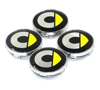 4 Pièces Cache-Moyeu pour Smart #1 EV Electric 2023 2024 60MM,Cache Moyeux,Cache de Roue Centrale,Auto Cache Moyeux Capuchons De Centre,Jante Centre D'emblème,B