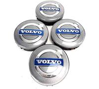 4 Pièces Cache-moyeu pour Volvo C70 S60 V60 V70 S80 XC90, Excellente Performances D'étanchéité Cache Moyeux Capuchons Étanche Bouchon de Jante,64mm