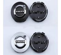 4 Pièces Cache Moyeu pour Volvo V90 2018-2021 O.D-64MM, Roue Couvercles De Moyeu Enjoliveur de Voiture Voiture Enjoliveurs Centraux,Bla-CK