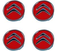 4 Pièces Cache Moyeu Voiture pour Citroen C1 C2 C3 C4 C5 C6 C8, Étanche Capuchons de Moyeu Roue Centre de Jante Cache de Roue Centrale,O.D-65mm