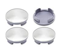 4 Pièces Cache Moyeu Voiture pour Ford Edge 2 (II) I 2016 2017 2018, Autocollants Cache-moyeux Capuchons de Moyeu Roue Anti-poussière Décoration,Normal-Silver