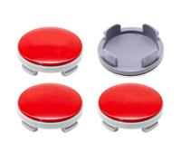 4 Pièces Cache Moyeu Voiture pour Ford Kuga 2 (II) C520 2012-2019, Autocollants Cache-moyeux Capuchons de Moyeu Roue Anti-poussière Décoration,Normal-Red