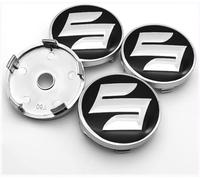 4 Pièces Cache Moyeu Voiture pour Suzuki Swift V 2013-2017, Étanche Capuchons de Moyeu Roue Centre de Jante Cache de Roue Centrale,O.D-60mm