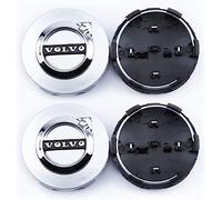 4 Pièces Cache Moyeu Voiture pour Volvo S80 II 2011 2012 2013 2014 2015 2016, Étanche Capuchons de Moyeu Roue Centre de Jante Cache de Roue Centrale,O.D-64mm